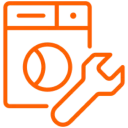 Orange repair symbol for washer
